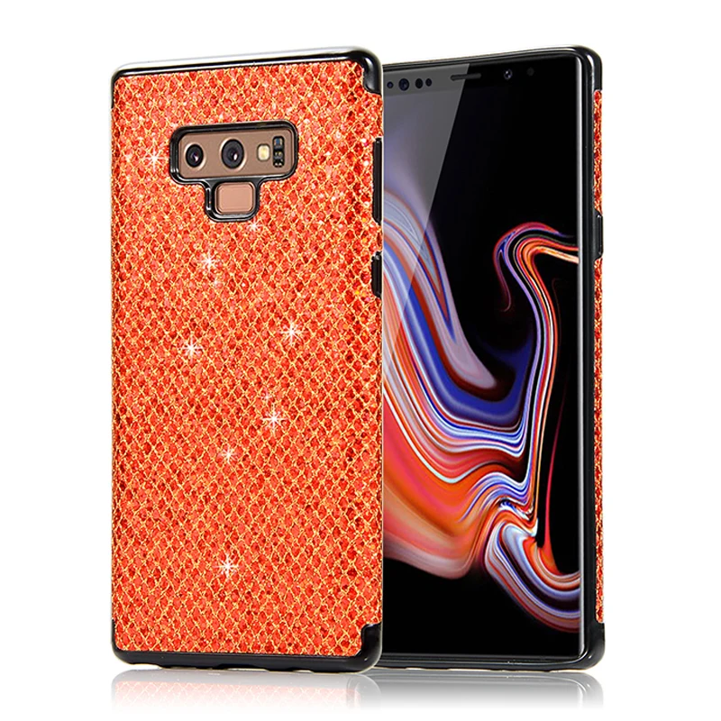 Protective case on for Samsung galaxy note 9 back cover bling glitter samsng sam samsum galaxie note9 luxury bumper n9 cases fit |