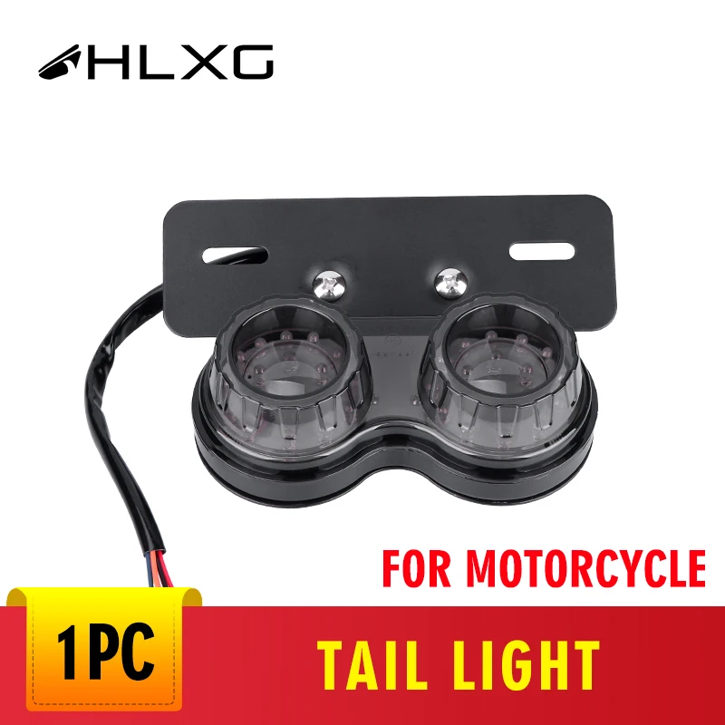 Hlxg 1 шт. декоративная лампа для мотоцикла задний фонарь тормоза держатель