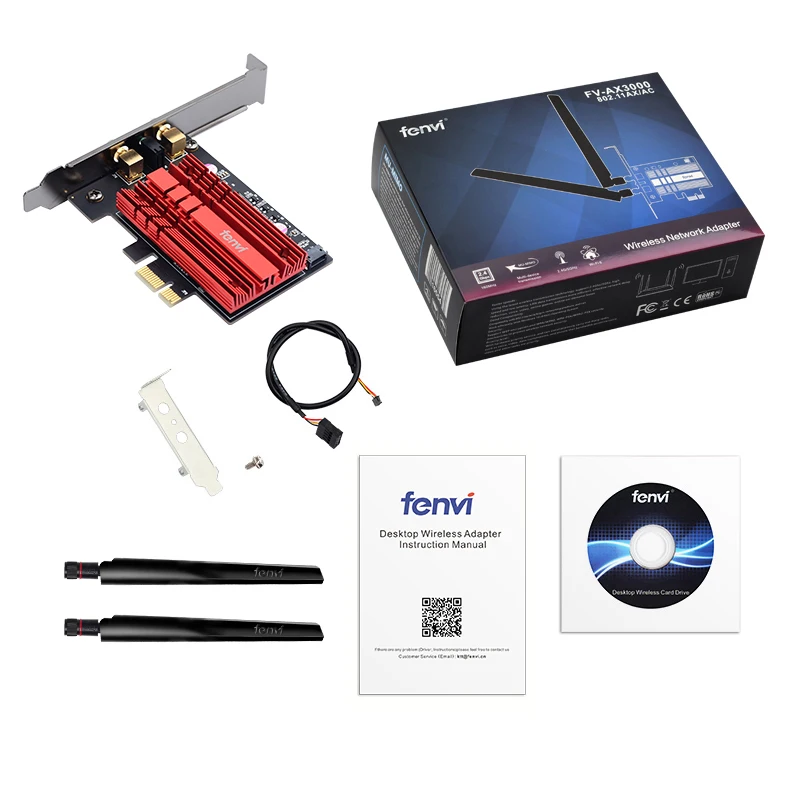 Беспроводная карта Fenvi 3000 Мбит/с Wi-Fi 6 Intel AX200 двухдиапазонный адаптер Bluetooth 5 1 PCIE