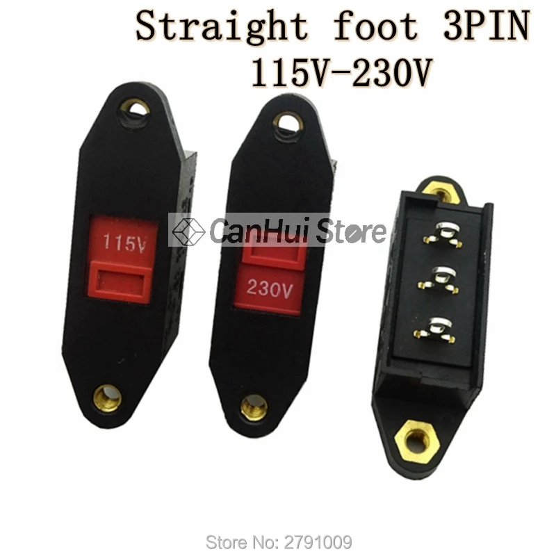 5 шт. 3PIN 6PIN напряжение переключателя света 110 v - 220 изгиб прямые ноги 115 до 230