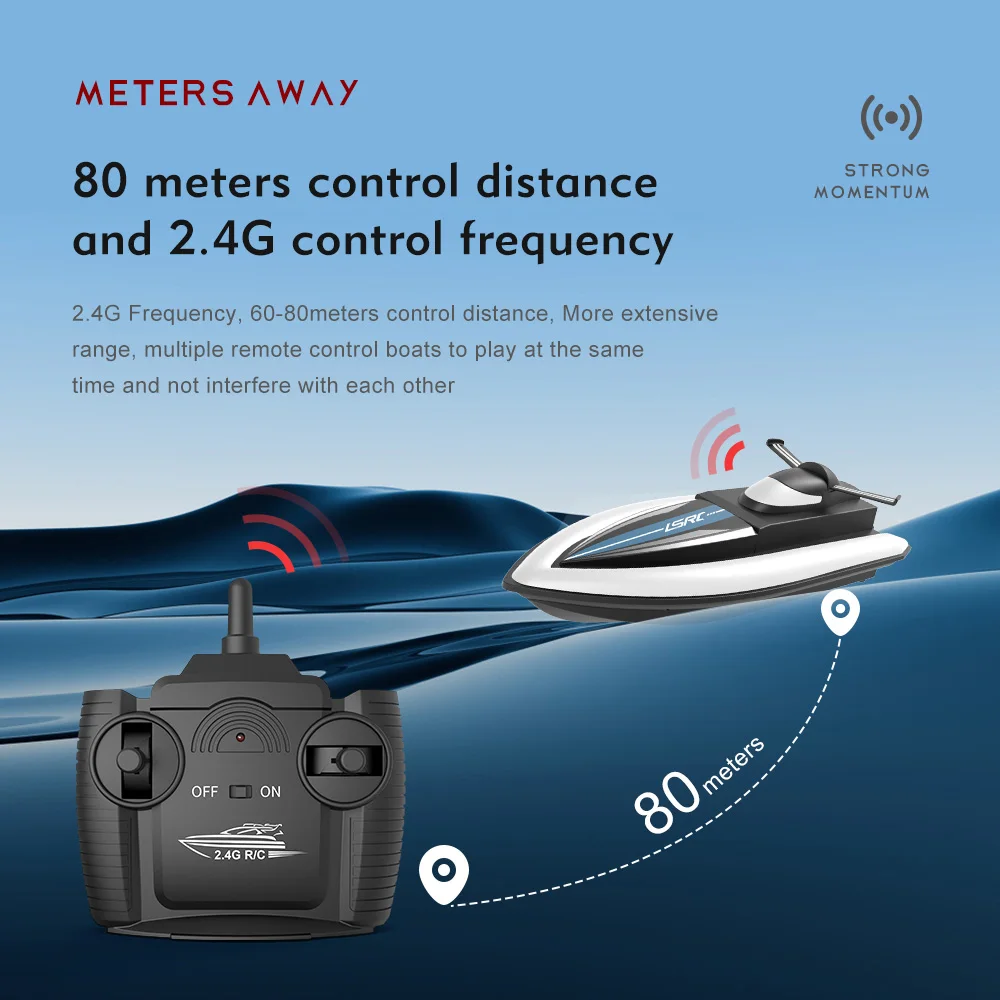 Rc Boats 25km/h High Speed Boat Waterproof RC Racing Boat Toy Anti-collision Rc Ship Kids Toy 2.4g  Remote Control Boat enlarge