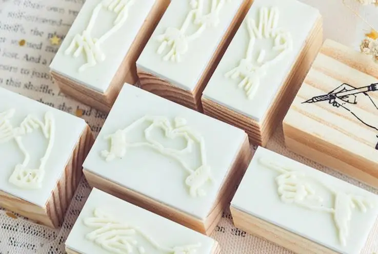 Деревянный штамп 1 шт. креативная жесткая фигурка деревянный искусственное