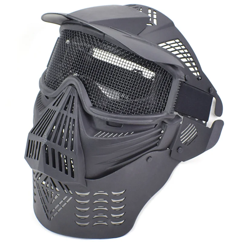 

Airsoft Tactical Mask Metal Mesh Shooting Paintball Protective Shield Mask CS Wargame Paintball Hunting Military Full Face Masks