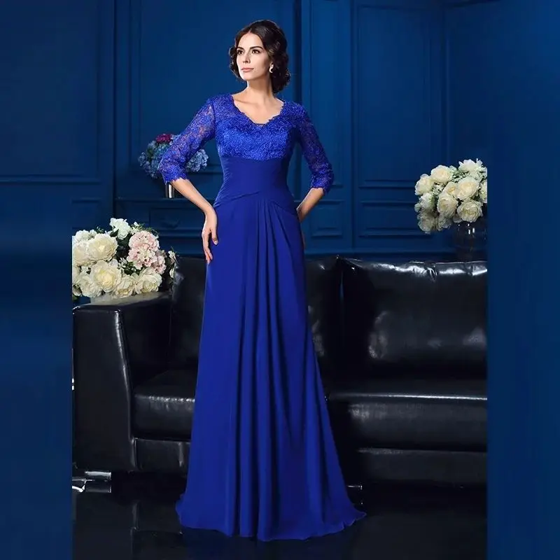 

Женское кружевное платье, Элегантное свадебное платье с рукавом три четверти