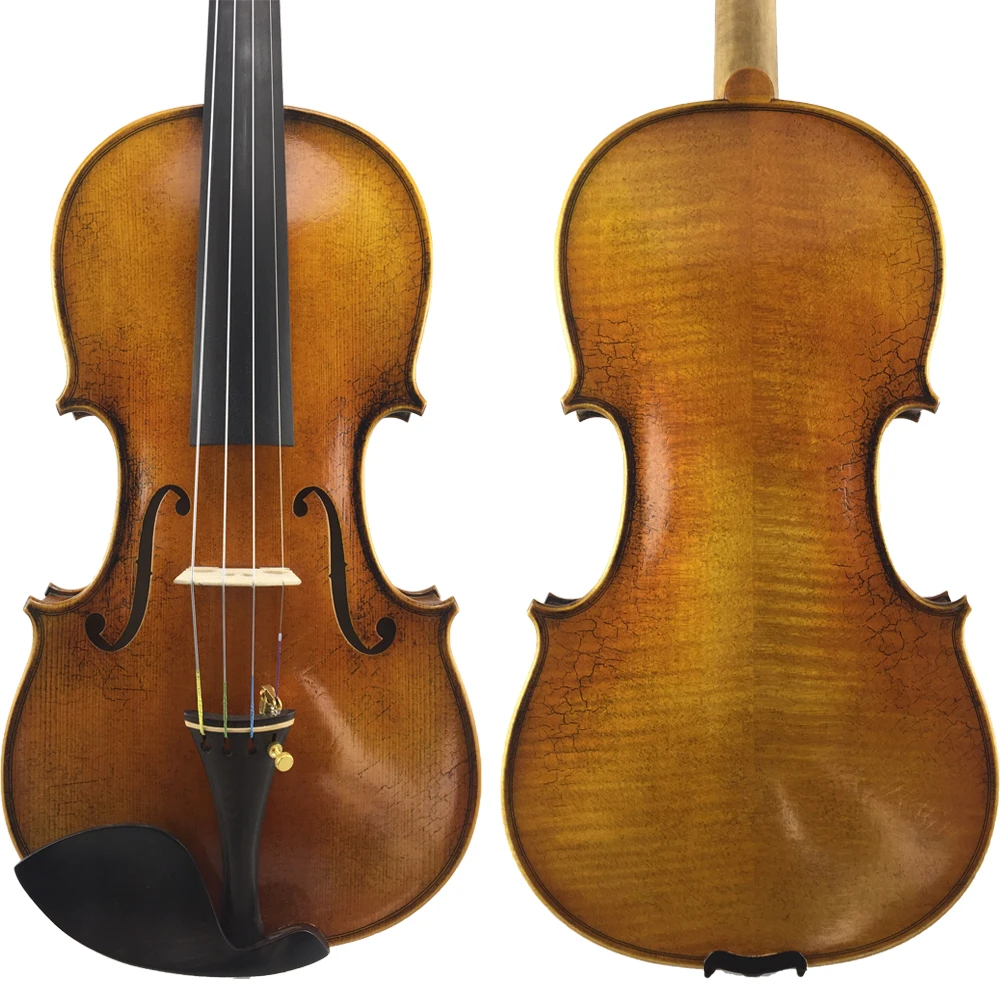 Старинная скрипка Master, треснувшая скрипка Stradivari 1716, античная масляная Лаковая скрипка
