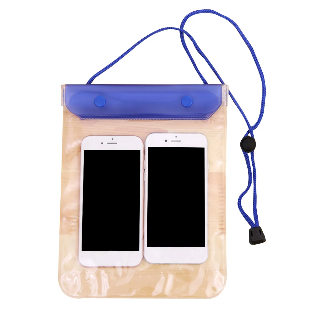 

Swimming Phone Holder Large Waterproof Bag With Lanyard Beach PVC Cover Case Transparent Storage Sealing Underwater Diving