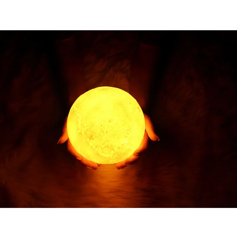 3D Moon Air Humidifier 880ML LED Night Light USB Rechargeable Home Essential Oil Aroma Diffuser Cool Mist Maker Purifier | Бытовая