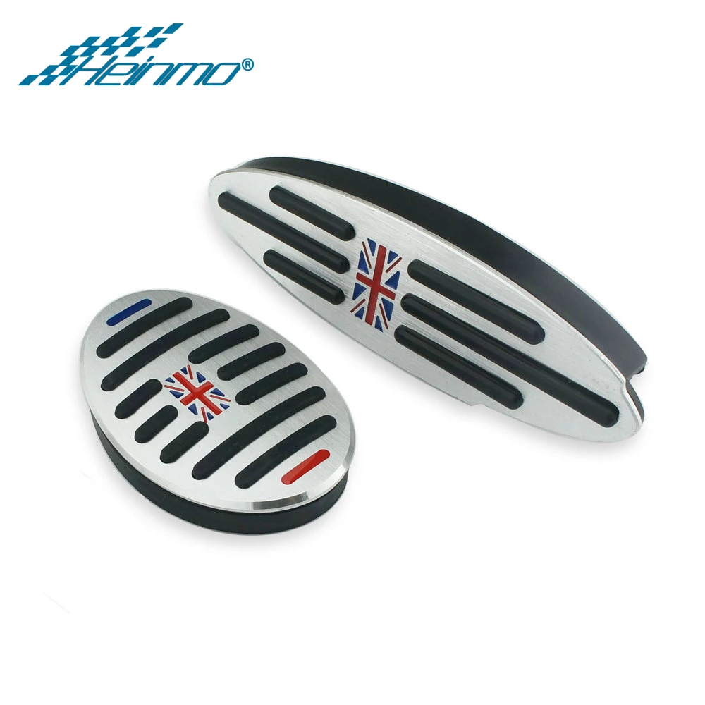 2PCS Red Jack Аксессуары для MINI Cooper Countryman F60 R60 Clubman F54 R55 S One R50 R53 R61 F55 F56 наклейка на педаль для ног MINI R56 - Название цвета: 2PCS Red Jack