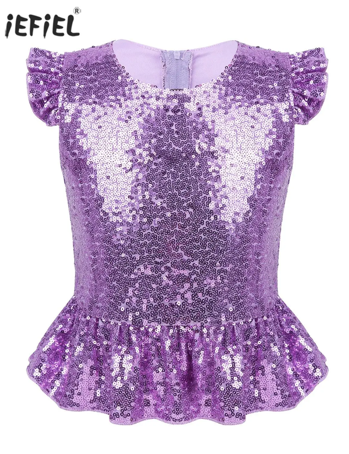 

Летняя короткая рубашка с блестками для девочек, рубашка с коротким рукавом, сказочная принцесса, для карнавала, вечевечерние, косплей, Кост...