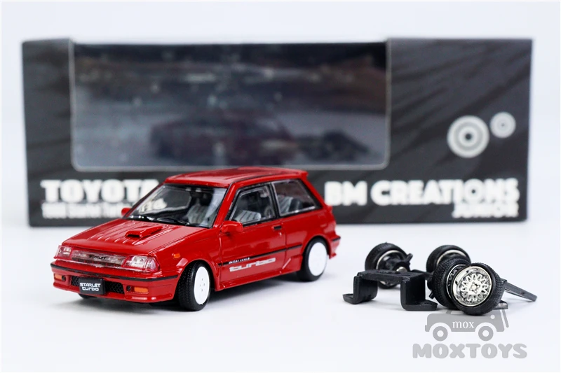 

BM Creations 1:64 Toyota 1988 Starlet Turbo-S (EP71) Diecast Model Car