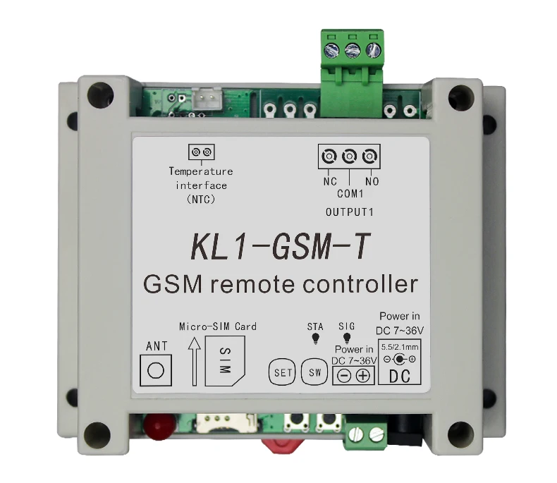7 36VDC Quad band 850/900/1800/1900 МГц GSM модуль 1 РЕЛЕ удаленный контроль переключатель KL1 T | Автоматизация зданий -4000147764870