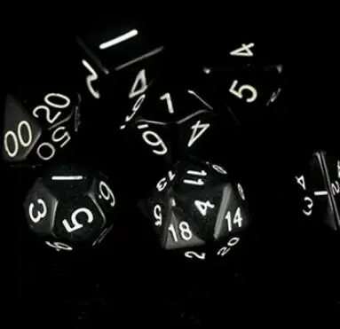 BLACK 7 шт./пакет многогранные кости набор D4, D6, D8, D10, D10%, D12, D20 красочные аксессуары для Настольная игра RPG Подземелья и Драконы DnD MTG - Цвет: BLACK