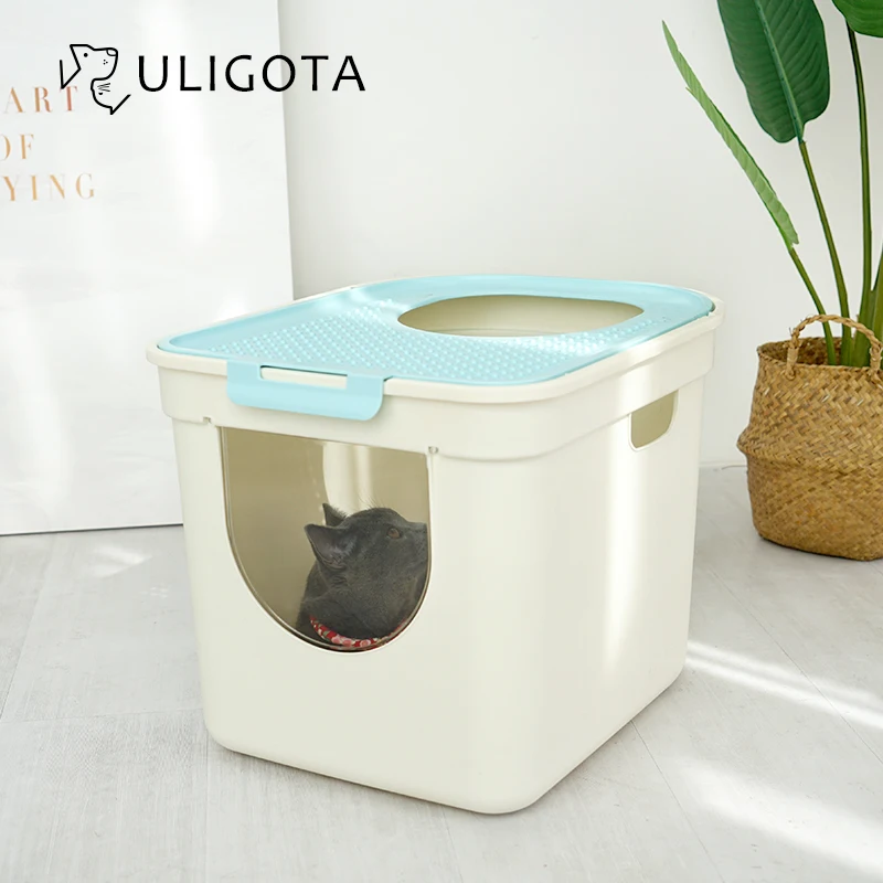 Квадратная автоматическая коробка для очистки кошачьего туалета тренировочная