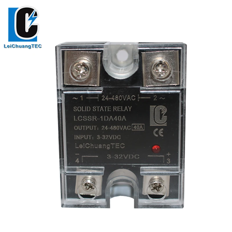 Однофазное твердотельное реле 10A 120A SSR управление постоянным током DA от 3 32VDC до 24