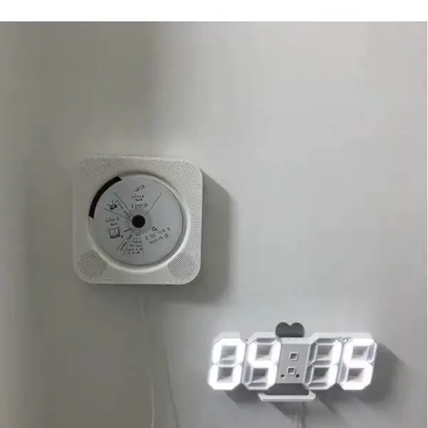 Цифровые часы светящиеся трехмерные светодиодный электронный будильник