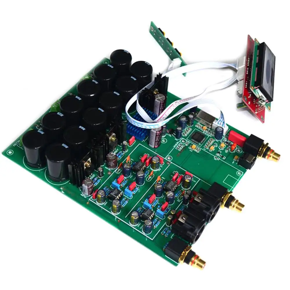ES9038PRO сбалансированная Плата декодера DAC совместимая с USB картой Amanero