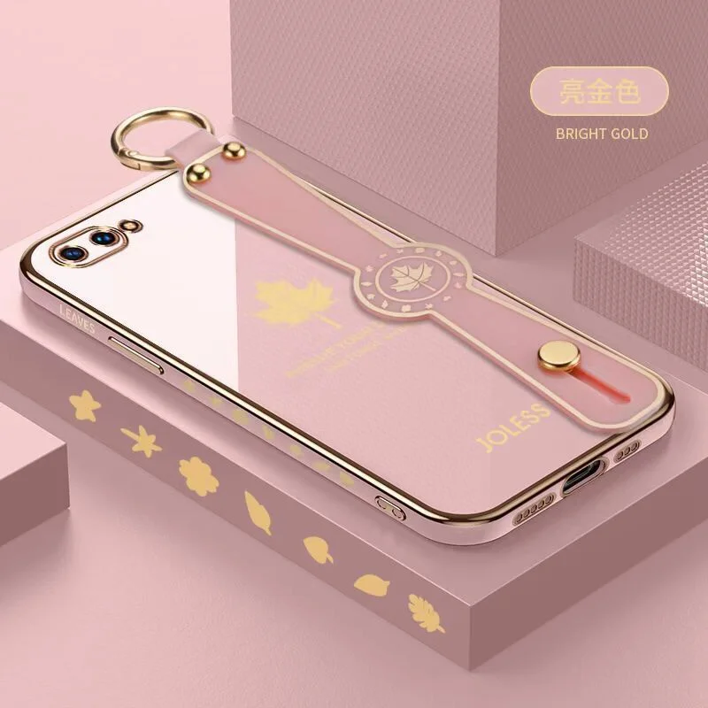 leaf silicon square wrist strap soft phone case for xiaomi mi 12 8 9 10 10s 11i 11 lite 9t 10t poco m4 f3 f2 m3 pro luxury cover free global shipping