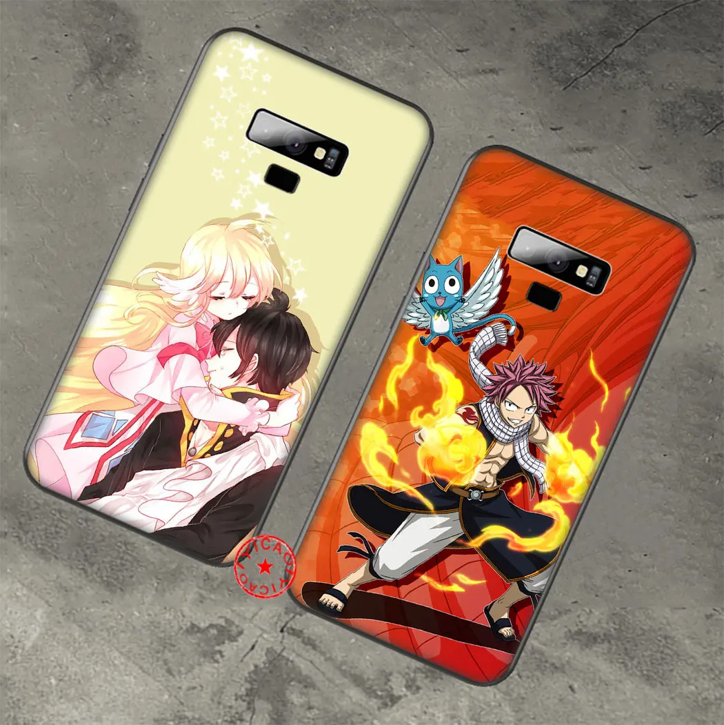 Japanese anime Fairy Tail Black Soft Silicone Case for Samsung Galaxy A70S A20E A2 J4 J6 Plus Core J7 Duo J8 TPU Cover |