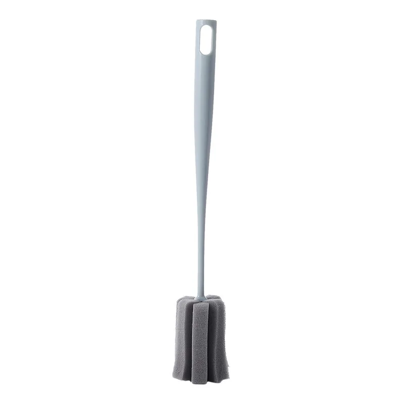Cepillo para botella de beb&eacute; con mango largo, esponja suave, botella de agua, vaso de vidrio, herramienta de limpieza de cocina, herramienta especial-4