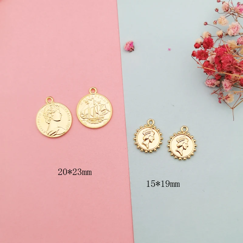 Винтажные в форме компаса из сплава с Иисусом для подвесок основа сережек