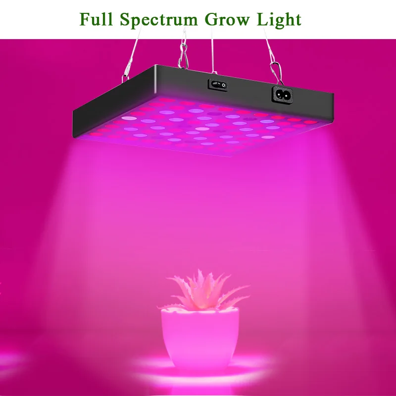

Grow Light Full Spectrum 410-730nm LED Growing Lamps AC85-265V 50W Plant Growth Lighting for Plants Flowers Seedling Grow Tent