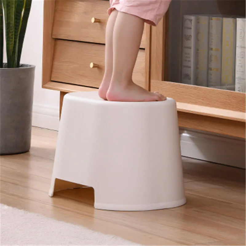 Многофункциональный маленький табурет пластиковый низкий стиль Сменная обувь