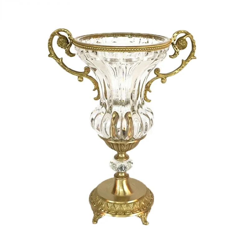 Хрустальная ваза из чистой меди коробка для конфет роскошные настольные