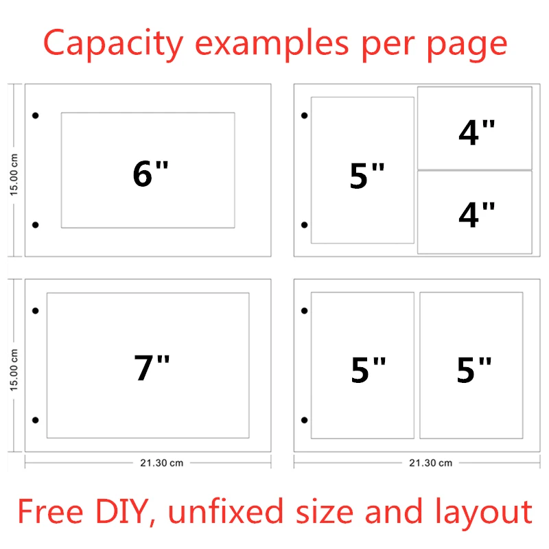 Фотоальбом 8 дюймов с деревянной обложкой Любовь Мемориал ручная работа россыпью