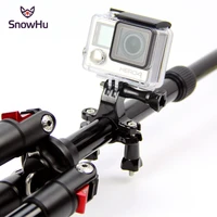 snowhu for gopro accessories bike handlebar seatpost pole mount tripod for gopro hero 10 9 8 7 6 5 4 yi sjcam sj4000 camera gp01