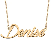 necklace with name denise for his her family member best friend birthday gifts on christmas mother day valentines day