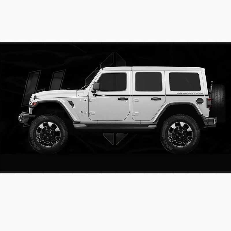 Пара модифицированных 1941 наклеек на дверь и талию для юбки виниловые графические