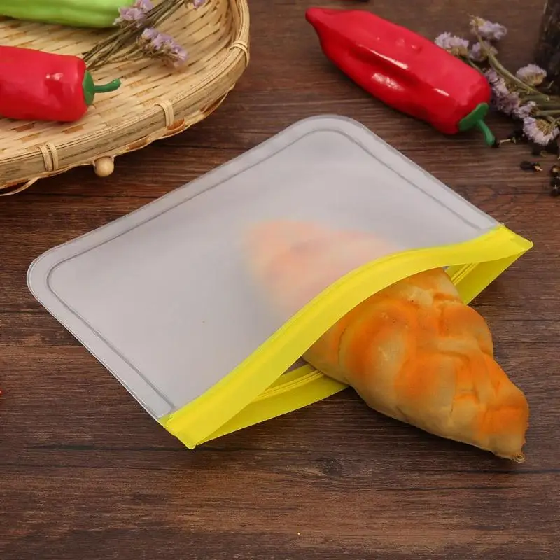 Многоразовые контейнеры для хранения пищевых продуктов герметичные контейнеры стоьте вверх молния закрывать мешок еда запечатанный свежий мешок кухня закуски хранения сумки