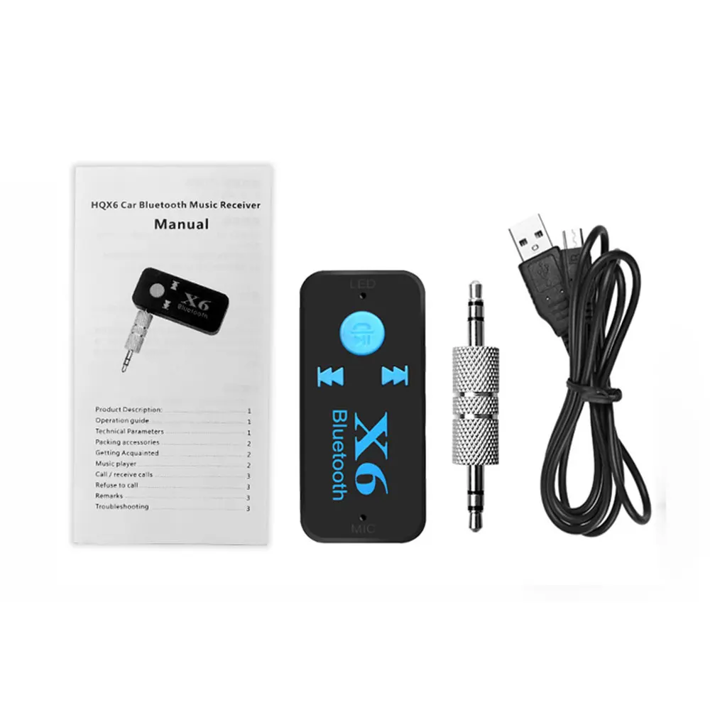 

Handsfree Wireless Aux Bluetooth Adapter 3.5mm Jack Aux Bluetooth 4.1 Audio Transmitter For Car computer speaker Music Receiver
