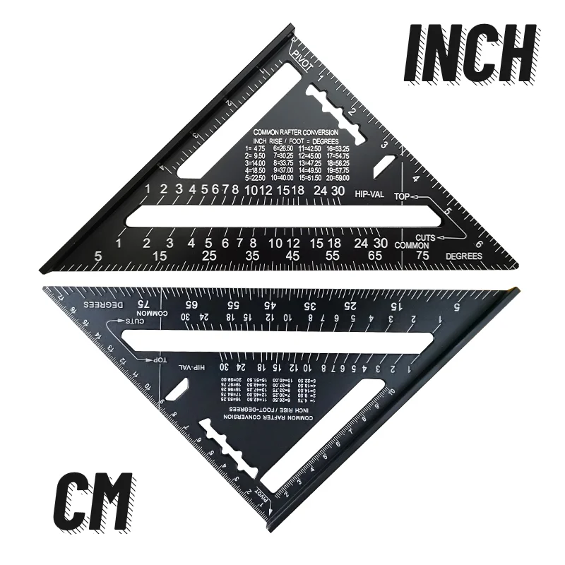 Измерительный инструмент квадратная линейка из алюминиевого сплава транспортир