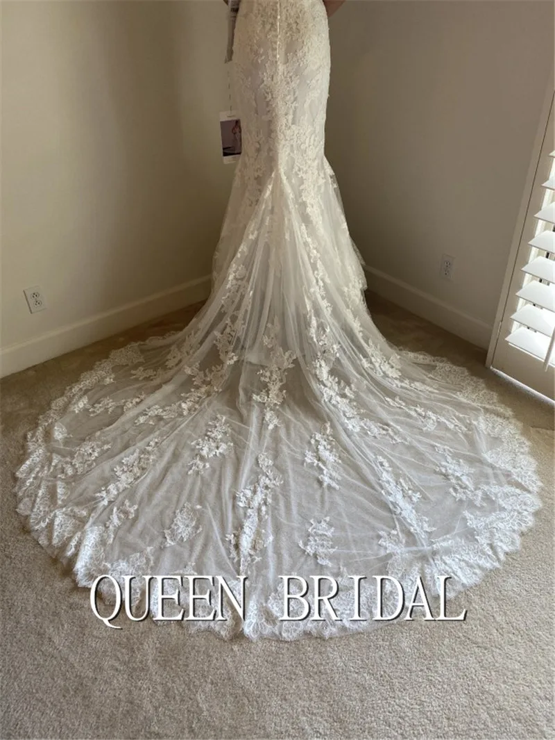 Женское кружевное свадебное платье с юбкой-годе | Свадьбы и торжества