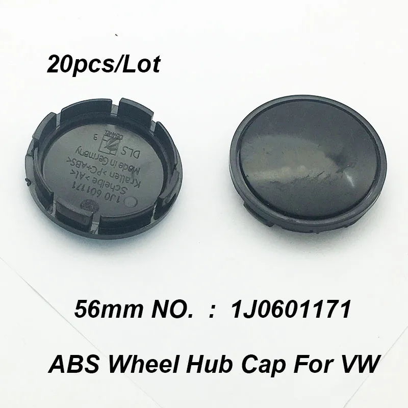 

Black/blue Car Wheel Rim Accessory Wheel Hub Cap 56MM 2.2INCH ABS 1J0601171 20pcs For Passat B6 B7 CC MK5 MK6 Tiguan