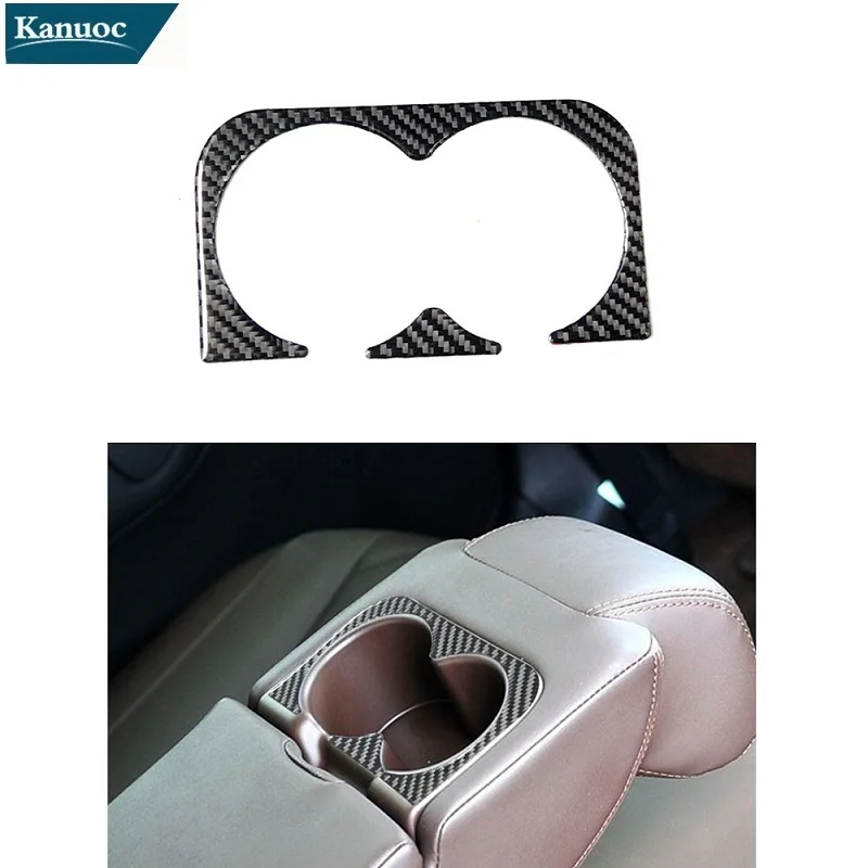 

Car Accessories Carbon Fiber Interior Cover Trim Rear Drain Cup Holder Panel 2 Pieces for Infiniti fx2009-2013 QX70 2014-2017