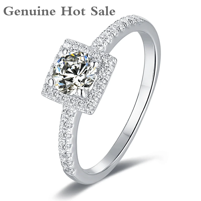 

Кольцо женское из серебра 925 пробы, 5,0 карата, D