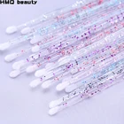 50 шт. кристальная одноразовая микро-кисть для удаления ресниц, тампон, тушь для ресниц, аппликатор, инструменты для макияжа для наращивания ресниц