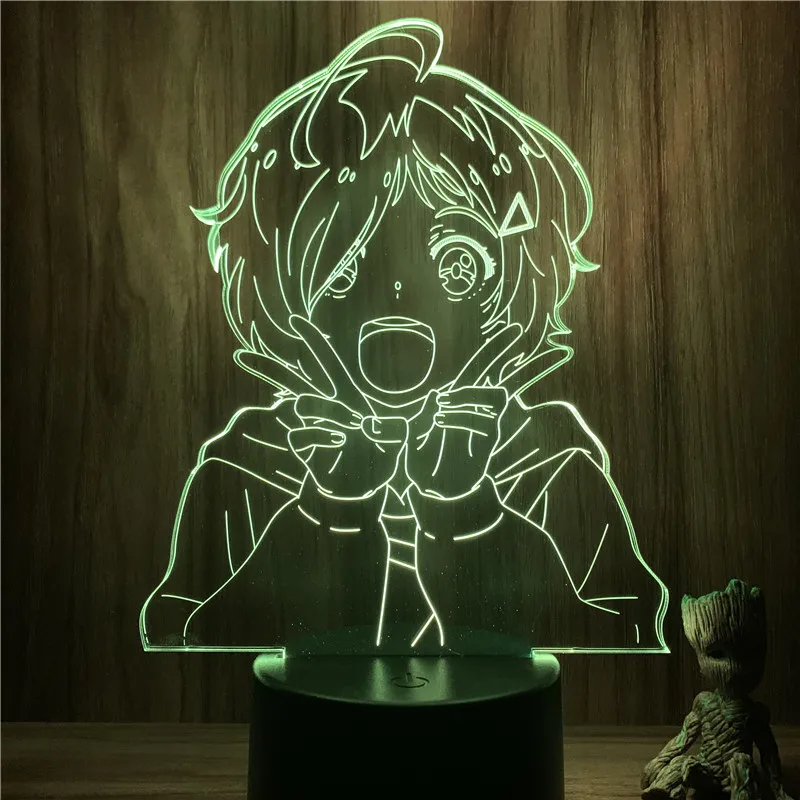 Ночсветильник 3D с аниме чудо-яйцо приоритет ИИ охто милая фигурка 7 цветов