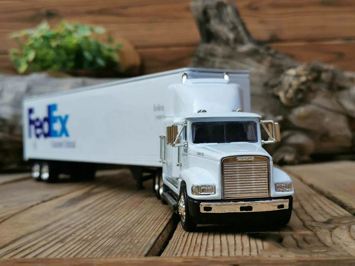38 см литье под давлением 1/50 масштаб FedEx транспортный контейнер полуприцеп прицеп