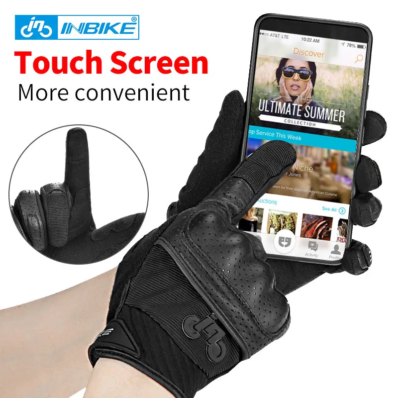 INBIKE перчатки для мотоцикла, мотоциклетные перчатки с воздушным потоком, осень-лето, перчатки для горного велосипеда, велосипедные перчатки для мотоцикла, велосипеда