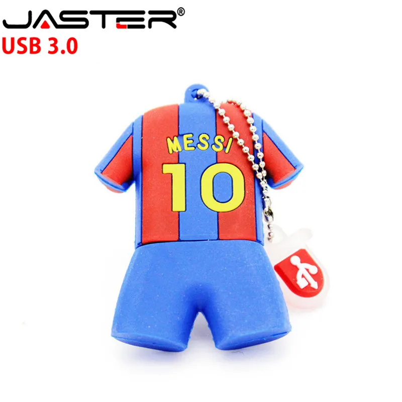 JASTER 3,0 Барселона футбольная Джерси Barca Messi флешки, usb флеш-карта диск 4 ГБ 8 ГБ 16 ГБ 32 ГБ футбольный флэш-накопитель подарок