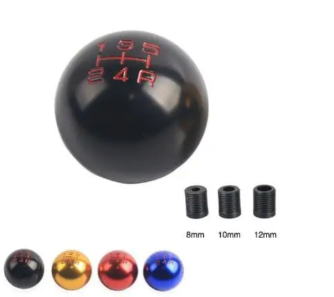 5 скоростей Универсальный алюминиевый чистый черный круглый шариковый рычаг