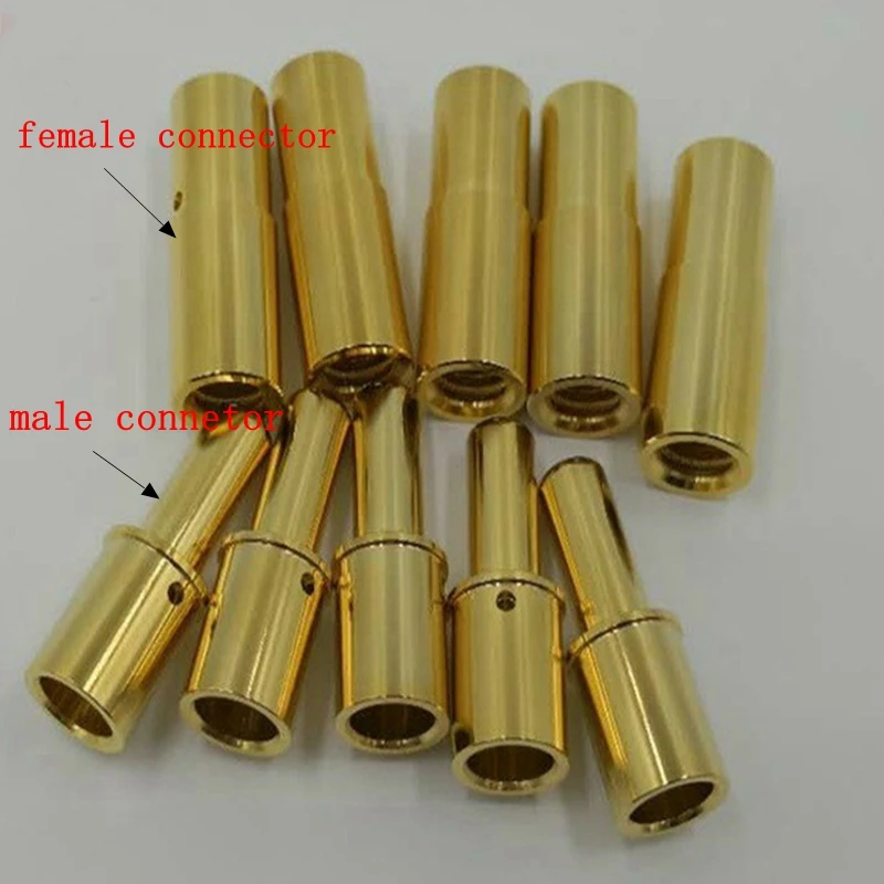 

1pcs brass gold plated copper connector pillar 120A pin high voltage power plug terminal Large current connector 6.0