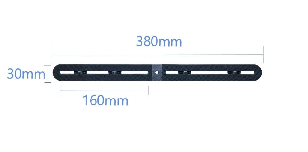 

Flash Light Bracket 38cm/14.96in Upgraded Straight Speedlite Extension Mount Bar with 1/4 Screw Hot Shoe Tripod DSLR Brackets