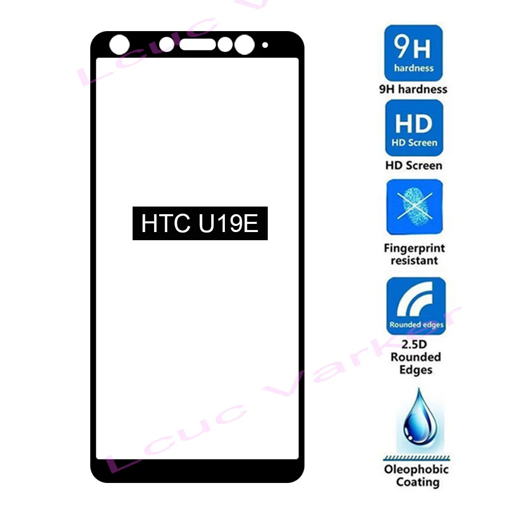 

LUCU 3D 9H Full Cover Tempered Glass For HTC U19e Full Glue Screen Protector For HTC U19e Protective film Glass