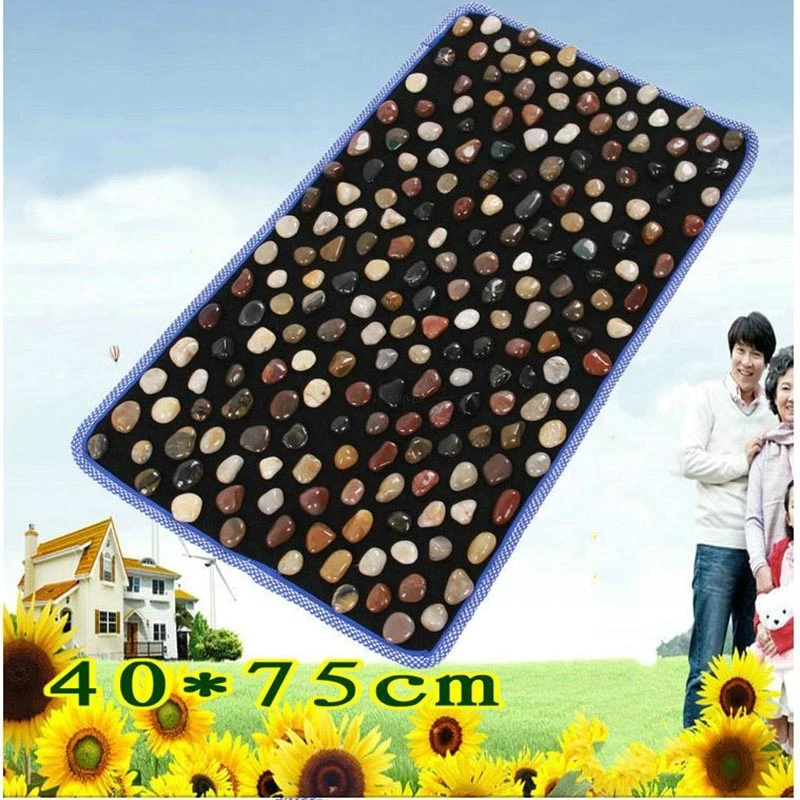 Натуральный ног массажер для бай maji каменная галька гравийке шагающая прижимная