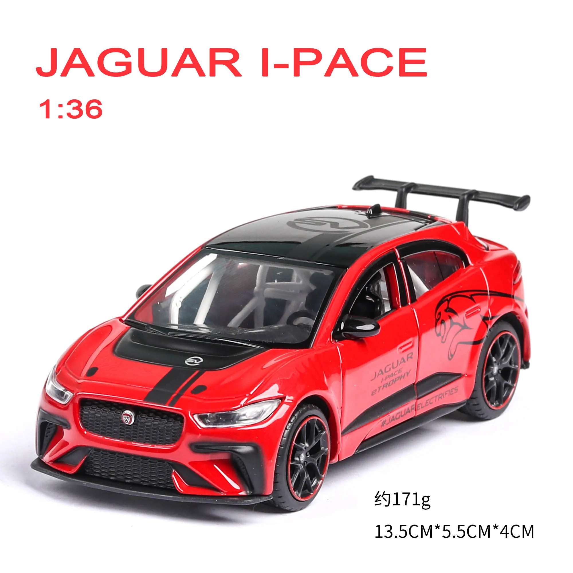 Red B 1:32 JAGUAR XJ6, литая спортивная модель автомобиля, Супер гоночный подъёмный задний руль, оттягивающийся назад для детей, Томас, автомобиль, игрушки для мальчиков - Цвет: Red B