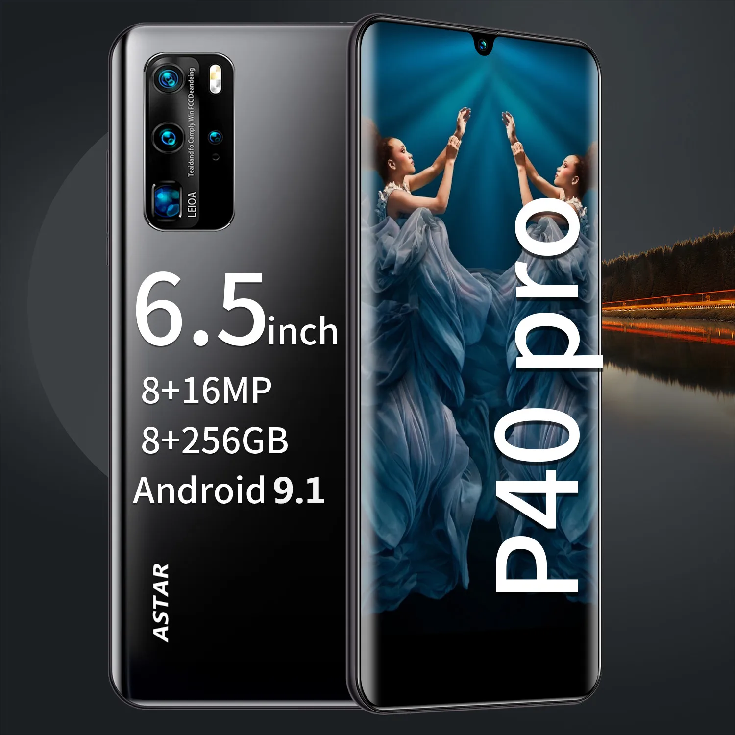 Глобальная версия P40 Pro смартфонов 6 5 дюймов полный Экран 8 256 ГБ отпечаток лица